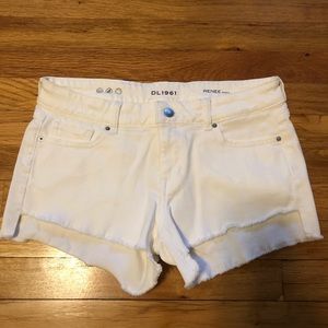 White denim DL 1961 shorts - size 26